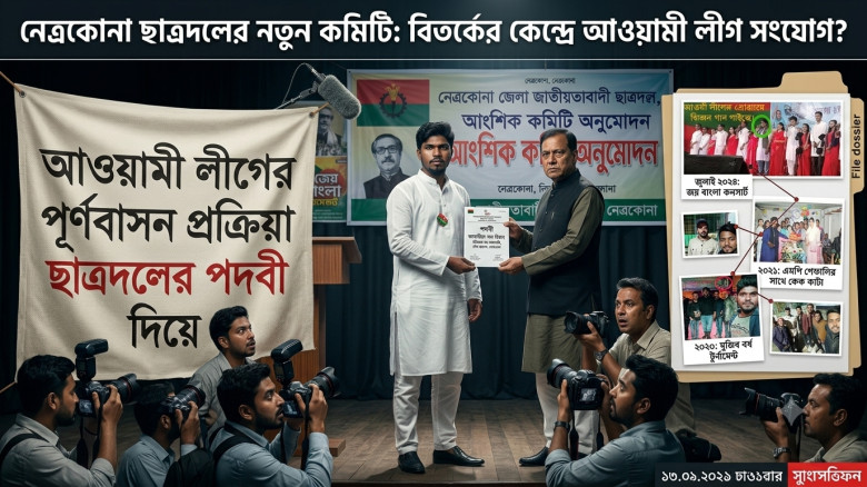 নেত্রকোনায় ছাত্রদলের পদ পেলেন আওয়ামী লীগ সংশ্লিষ্ট বিতর্কিত ব্যক্তিত্ব: ক্ষুব্ধ 